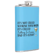 Funny Drinking Slurring Cursive Words Bar Flachmann (Rechts)