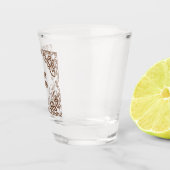 Funny Drinks Chin Chin! Add The Text Celtic Border Schnapsglas (Rechts)