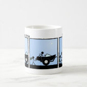 Funny Drive Away Boot Stickman Tasse - 109 (Mittel)