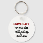 Funny Drive Safe | FOTO Schlüsselanhänger (Rückseite)