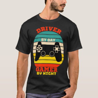 Funny Driver Gaming Vintage Videospiele Liebhaber T-Shirt