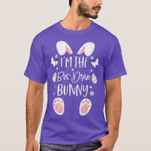 Funny Driver Rabbit Ich bin der Bus Fahrer Bunny E T-Shirt