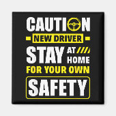 Funny Driver's License New Driver  Magnet (Vorne)