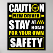 Funny Driver's License New Driver  Poster (Vorne)