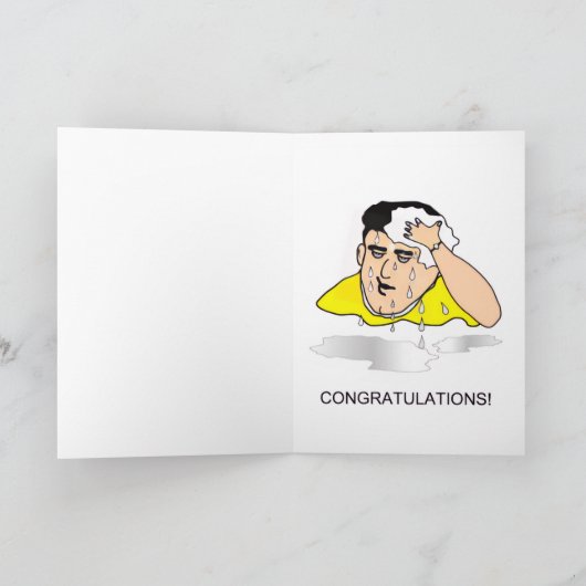 funny drivers test congratulations karte (Innenseite)