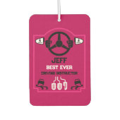 Funny Driving Instructor Gift Autolufterfrischer (Vorderseite)