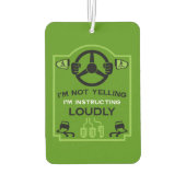 Funny Driving Instructor Gift Autolufterfrischer (Rückseite)