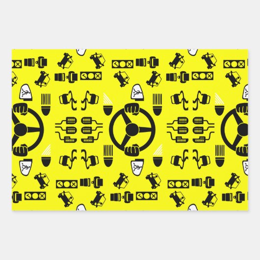 Funny Driving Instructor Gift Geschenkpapier Set (Vorderseite)