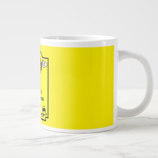Funny Driving Instructor Gift Jumbo-Tasse (Rechts)