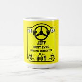 Funny Driving Instructor Gift Kaffeetasse (Mittel)