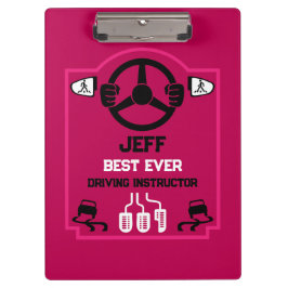 Funny Driving Instructor Gift Klemmbrett