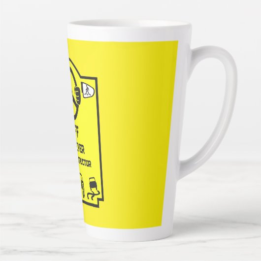 Funny Driving Instructor Gift Milchtasse (Rechts)