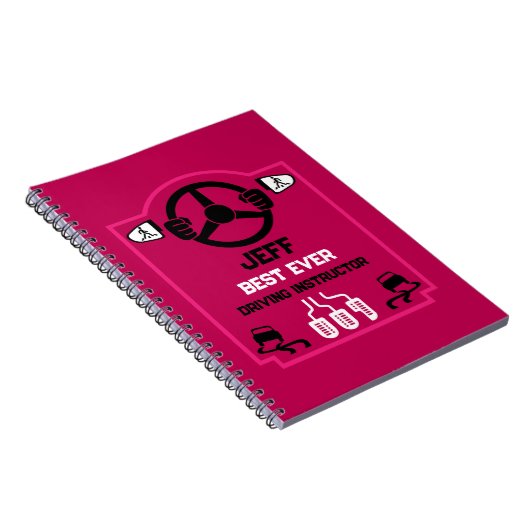 Funny Driving Instructor Gift Notizblock (Rechte Seite)
