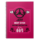 Funny Driving Instructor Gift Notizblock (Vorderseite)