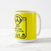 Funny Driving Instructor Gift Zweifarbige Tasse (VorderseiteRechts)