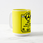 Funny Driving Instructor Gift Zweifarbige Tasse (Vorderseite Links)
