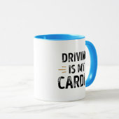 Funny Driving is my Cardio - car Gift Tasse (VorderseiteRechts)