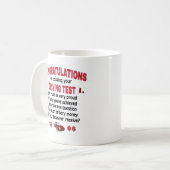 Funny Driving Test Novelty Kaffeetasse (Vorderseite Links)