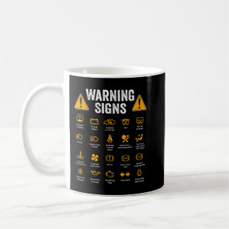 Funny Driving Warning Signs 101 Auto Mechanic Gift Kaffeetasse