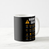 Funny Driving Warning Signs 101 Auto Mechanic Gift Kaffeetasse (VorderseiteRechts)