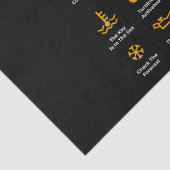 Funny Driving Warning Signs 101 Auto Mechanic Gift Seidenpapier (Detail)