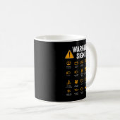 Funny Driving Warning Signs 101 Auto Mechanic Kaffeetasse (VorderseiteRechts)