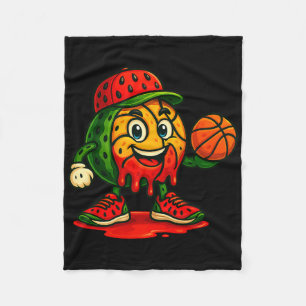 Funny Driving Watermelon Basketball Watermelon Da Fleecedecke