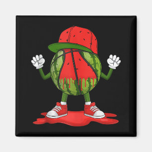Funny Driving Watermelon Basketball Watermelon Da Magnet