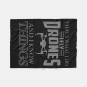 Funny Drone Art For Men Women Boys Drone Racing Dr Fleecedecke (Vorderseite (Horizontal))