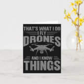 Funny Drone Art For Men Women Boys Drone Racing Dr Karte (Gelbe Blume)