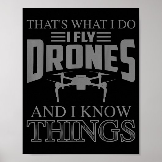 Funny Drone Art For Men Women Boys Drone Racing Dr Poster (Vorne)
