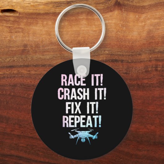 Funny Drone Art For Men Women Boys Drone Racing Dr Schlüsselanhänger (Vorderseite)