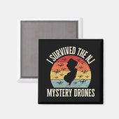 Funny Drone Lover I Survived The New Jersey Myster Magnet (Vorderseite/Rückseite)