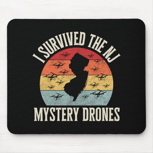 Funny Drone Lover I Survived The New Jersey Myster Mousepad (Vorne)