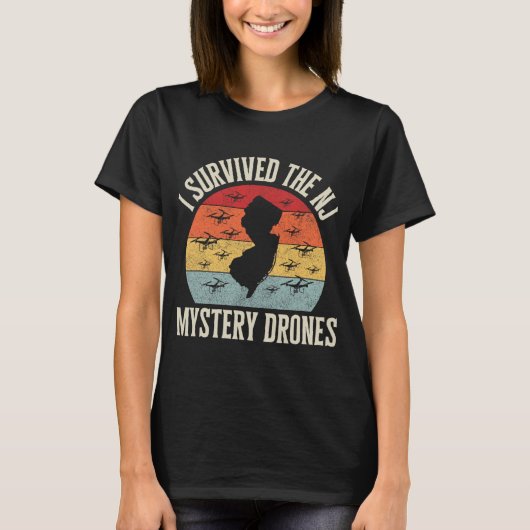Funny Drone Lover I Survived The New Jersey Myster T-Shirt (Vorderseite)