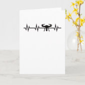 Funny Drone Pilot Gift Drone Lover Quadcopter FPV Karte (Gelbe Blume)