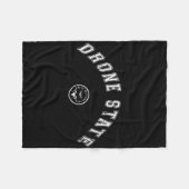 Funny Drone State Flying Secret Drone New Jersey W Fleecedecke (Vorderseite (Horizontal))