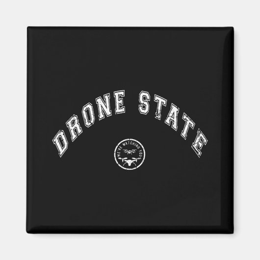 Funny Drone State Flying Secret Drone New Jersey W Magnet (Vorne)