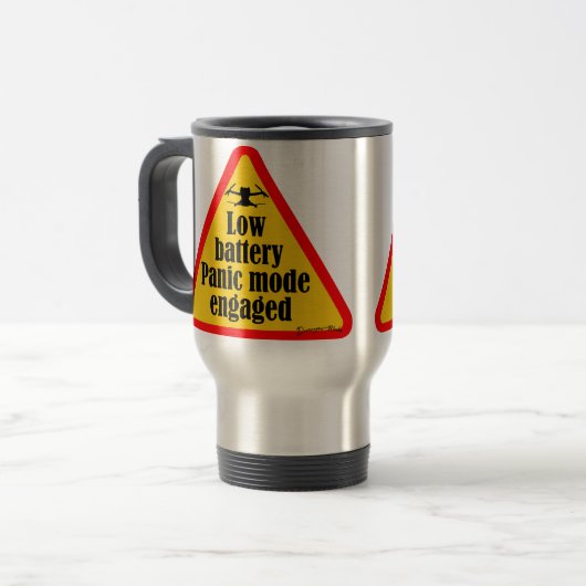 Funny drone zitiert reisebecher (Vorderseite Links)