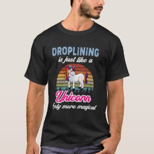Funny Droplining Design Retro Unicorn Vintage Sonn T-Shirt