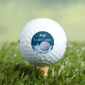 Funny Drowning Neuheit Golf Balls Golfball (Insitu T-Shirt)