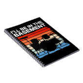 Funny Drum Set Retro Drummer Notizblock (Rechte Seite)