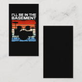 Funny Drum Set Retro Drummer Visitenkarte (Vorne/Hinten)