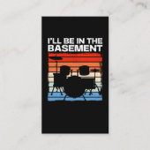 Funny Drum Set Retro Drummer Visitenkarte (Vorderseite)