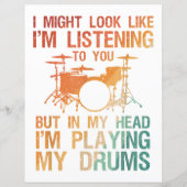 Funny Drummer Art for Men Drum Player Percus (Rückseite)