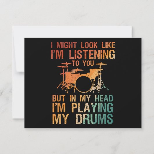 Funny Drummer Art for Men Drum Player Percus (Vorderseite)