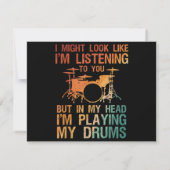 Funny Drummer Art for Men Drum Player Percus (Rückseite)