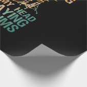 Funny Drummer Art for Men Drum Player Percus Geschenkpapier (Ecke)