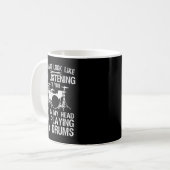 Funny Drummer Art for Men Drum Player Percus Kaffeetasse (Vorderseite Links)