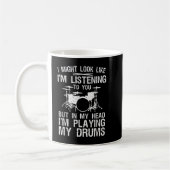 Funny Drummer Art for Men Drum Player Percus Kaffeetasse (Links)